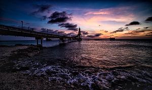 Sunset Cargill Salt Factory - Bonaire - Antilles néerlandaises