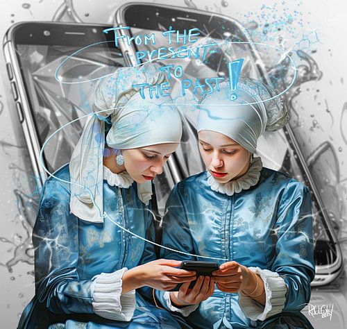 Moderne meester portret from the present to the past II