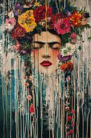 Frida - Abstract floral portrait