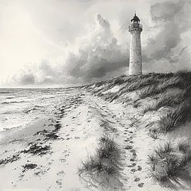 Lighthouse of sketch by PixelPrestige