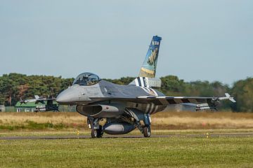 Belgian F-16A Fighting Falcon in D-Day livery. by Jaap van den Berg