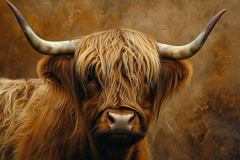 Scottish Highlander - Majestic Gaze and Coat by Art & Soul Creations