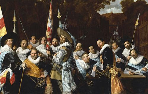 Ontmoeting van de officieren en sergeanten van de St. Adrian Guardia Civica (de Calivermen), Frans H