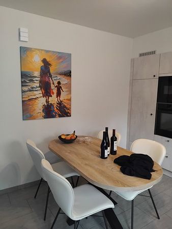 Pures Glück ein Porträt von Mutter und Kind