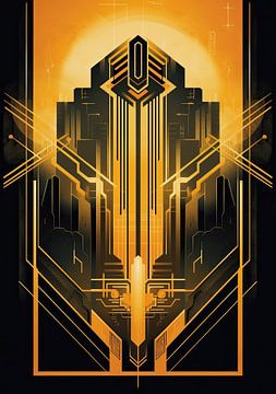 Art Deco Art Print Poster Print Wall Art by Niklas Maximilian