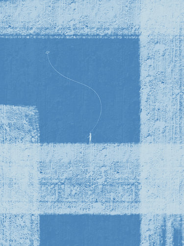 The Kite Kid - Blauw