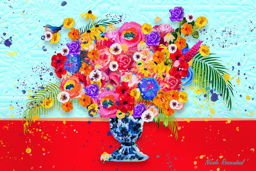 Vase mit Blumen von Nicole Habets