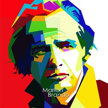 Marlon Brando Pop Art van Artkreator