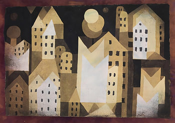 Geometric Village Night