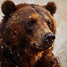 Wildtiere – Ungezähmte Anmut – Braunbär 1 von Johannas Art Creations