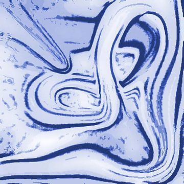 Blauwe draaikolk van Hey Art!