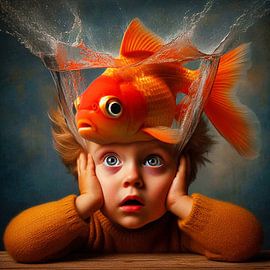 Bestaunen Sie den großen Goldfisch. ( 2 ) von Ineke de Rijk
