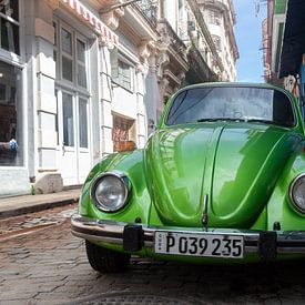 Groene oldtimer Cuba van Tom Hengst