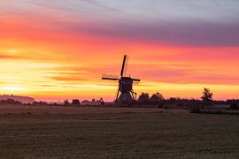 The trouser mill in the early morning before sunrise by Rob Saly