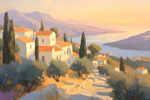 Mediterranean sunset by Poster Art Shop