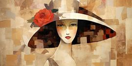 Femme avec chapeau 103.11