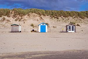 Cabanes de plage près de De Koog sur Rob Boon