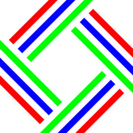 No Crossing | CutOut | N=3 | Color=3 | Permutation 4 of 6 von Gerhard Haberern