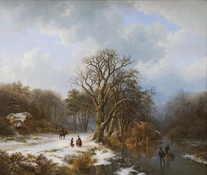 Winterlandschap, Barend Cornelis Koekkoek