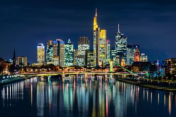Nacht in Frankfurt von Michael Abid