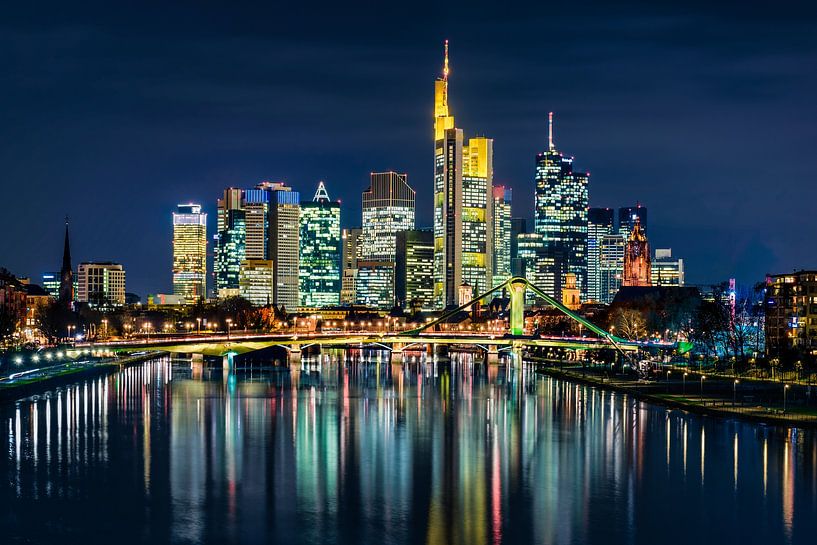 Overnachting in Frankfurt van Michael Abid