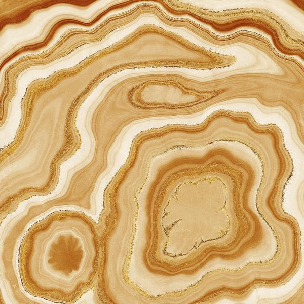 Goldener Achat Textur 05 von Aloke Design