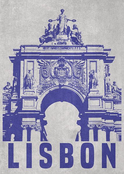 The Rua Augusta arch by DEN Vector