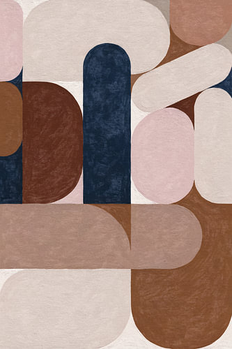 Scandinavian abstraction in earthy colours by Mad Dog Art