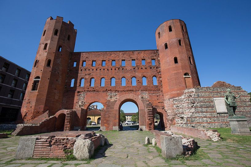 Roman Palatine gate in the centre of Turin by Joost Adriaanse