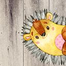 Hedgehog - Illustration by Floral Abstractions thumbnail