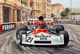 Niki Lauda in the B.R.M. monoposto by DeVerviersBelgium
