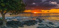 Sonnenuntergang Ahihi Kinau, Maui, Hawaii von Henk Meijer Photography Miniaturansicht