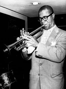 Le jazzman Louis Armstrong 18 décembre 1956