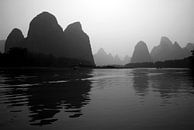 River Li bij Yangshuo  van Gert-Jan Siesling thumbnail