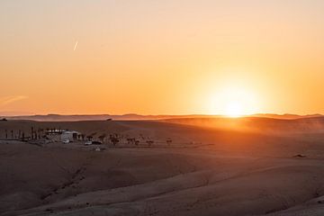 Zonsondergang in de Woestijn
