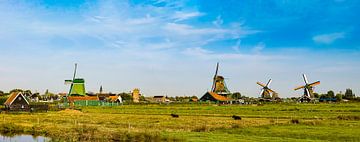 De Zaanse Schans, panoramafoto. Nederland van Gert Hilbink
