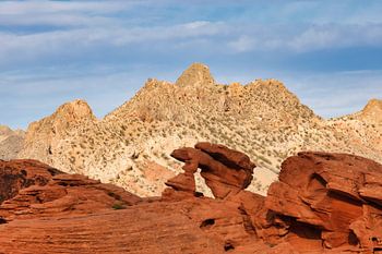 Mountains and rocks in the evening light