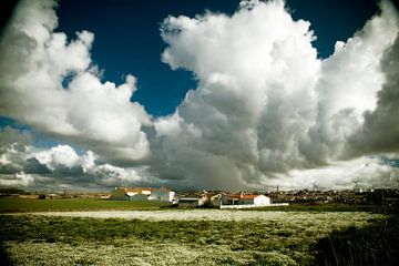 Storm over Sera Del Rei, Portugal van Marcel Admiraal