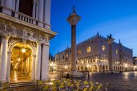 VENICE St Mark's Square  & Doge?s Palace during Blue Hour by Melanie Viola thumbnail