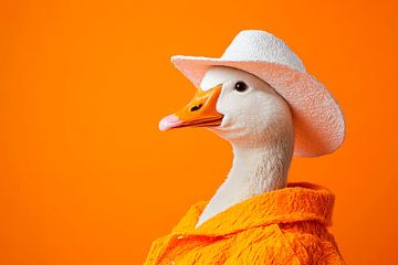 Relaxing duck with a cowboy look by Poster Art Shop