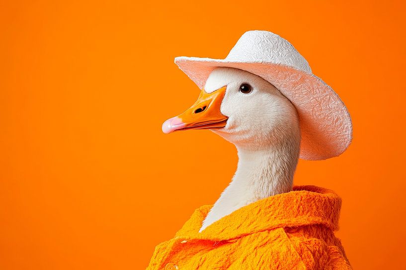 Relaxing duck with a cowboy look by Poster Art Shop