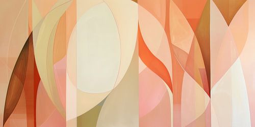 Abstract in zachte kleuren