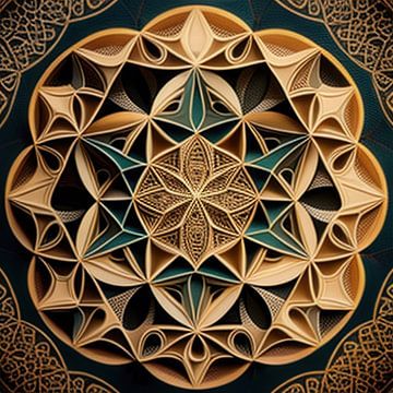 Mandala van de aarde van Vythryd Arts