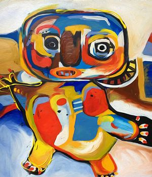 CoBrA stroming Man met organen