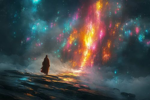 schilderachtig spiritueel beeld van vrouw