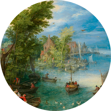 Rivierlandschap, Jan Brueghel de Oude