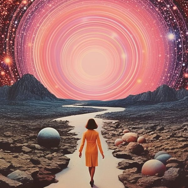 Portal Power Space Collage Art by Samantha Hearn