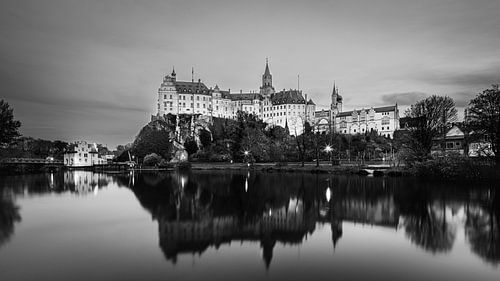 Sigmaringen Castle in Black and White by Henk Meijer Photography