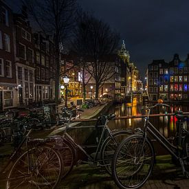 Amsterdam in de nacht by Ion Chih