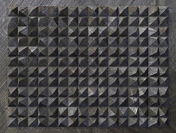 Reliëf C3 Zwarte kunststof van Frans Blok